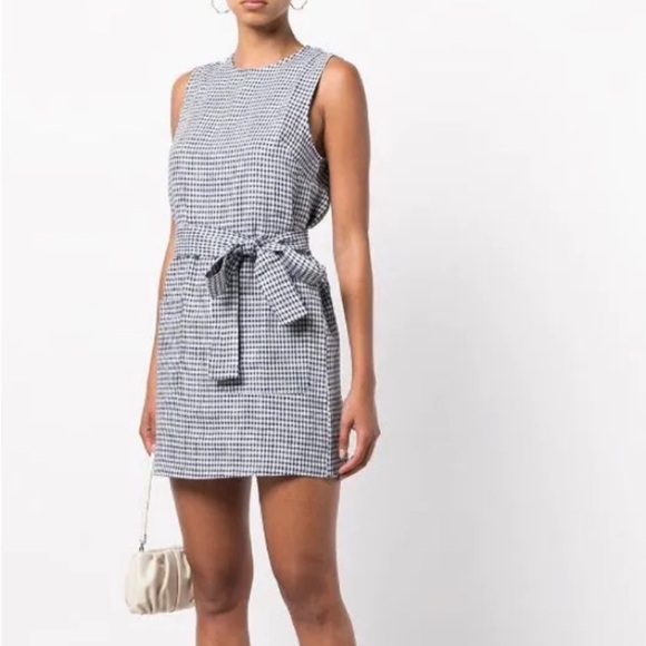 premium linen scalloped mini dress Hold Yourself Up Black Linen Scalloped Dress – Shop the Mint main image 1